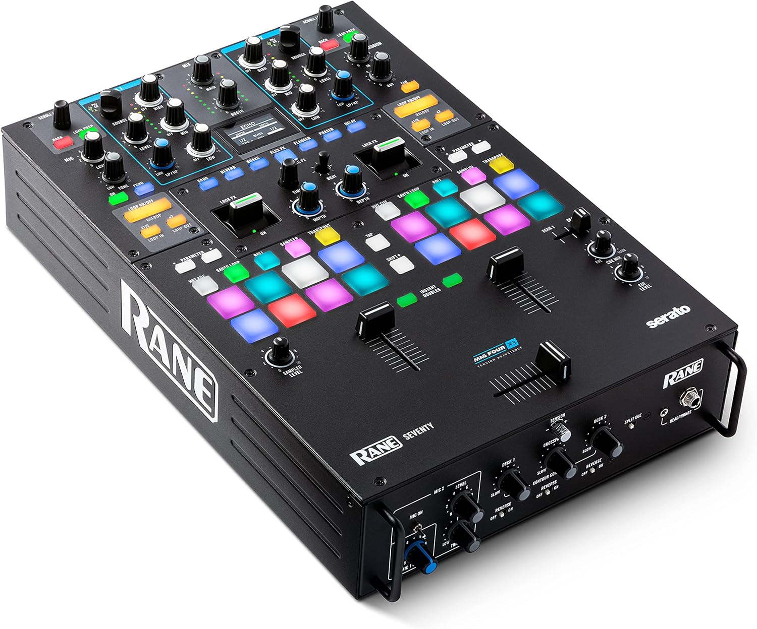 RANE DJ SEVENTY – Two Channel DJ Mixer for Serato DJ with Akai Professional MPC