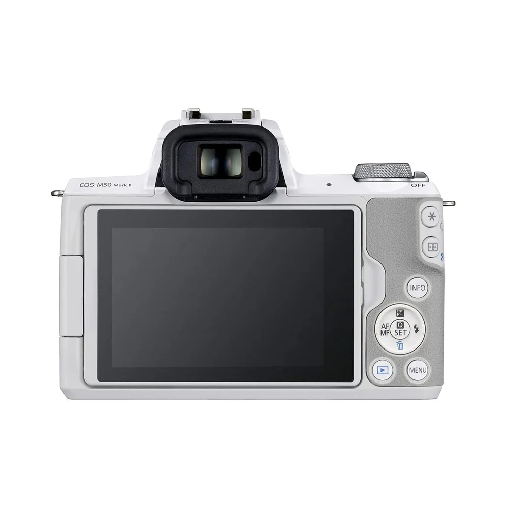 Canon EOS M50 Mark II Mirrorless Camera with 15-45mm Lens (White) - Image 3